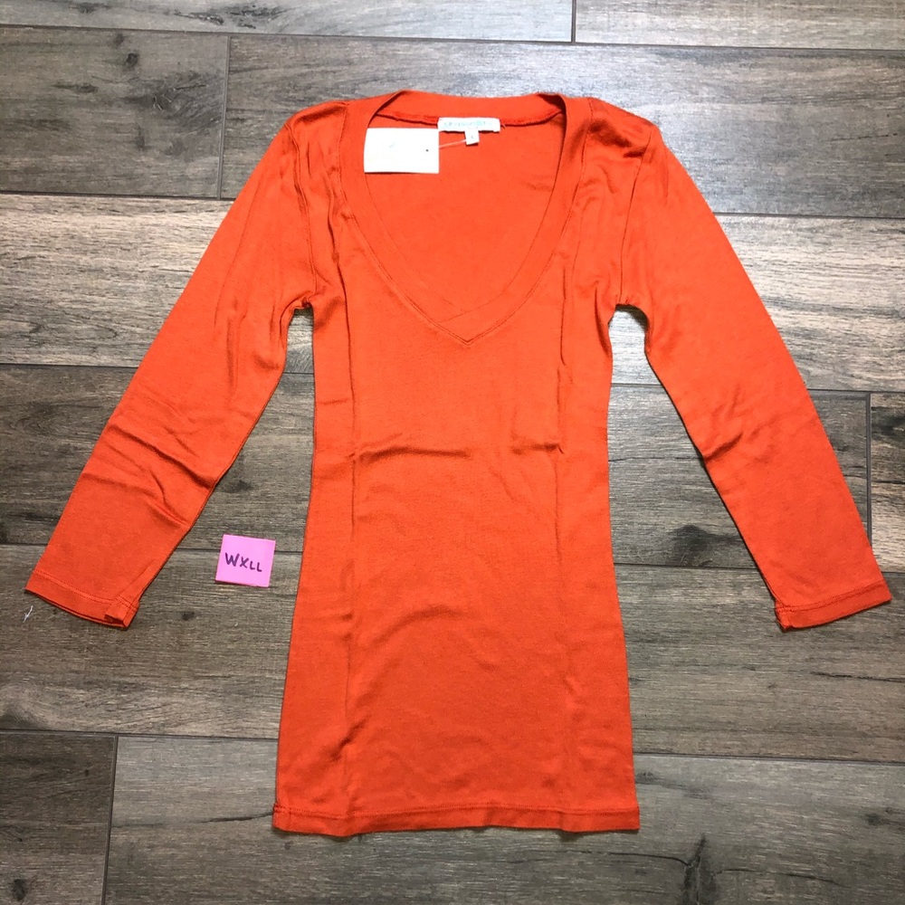 Grassroots Long Sleeve Top Orange NWT Woman’s